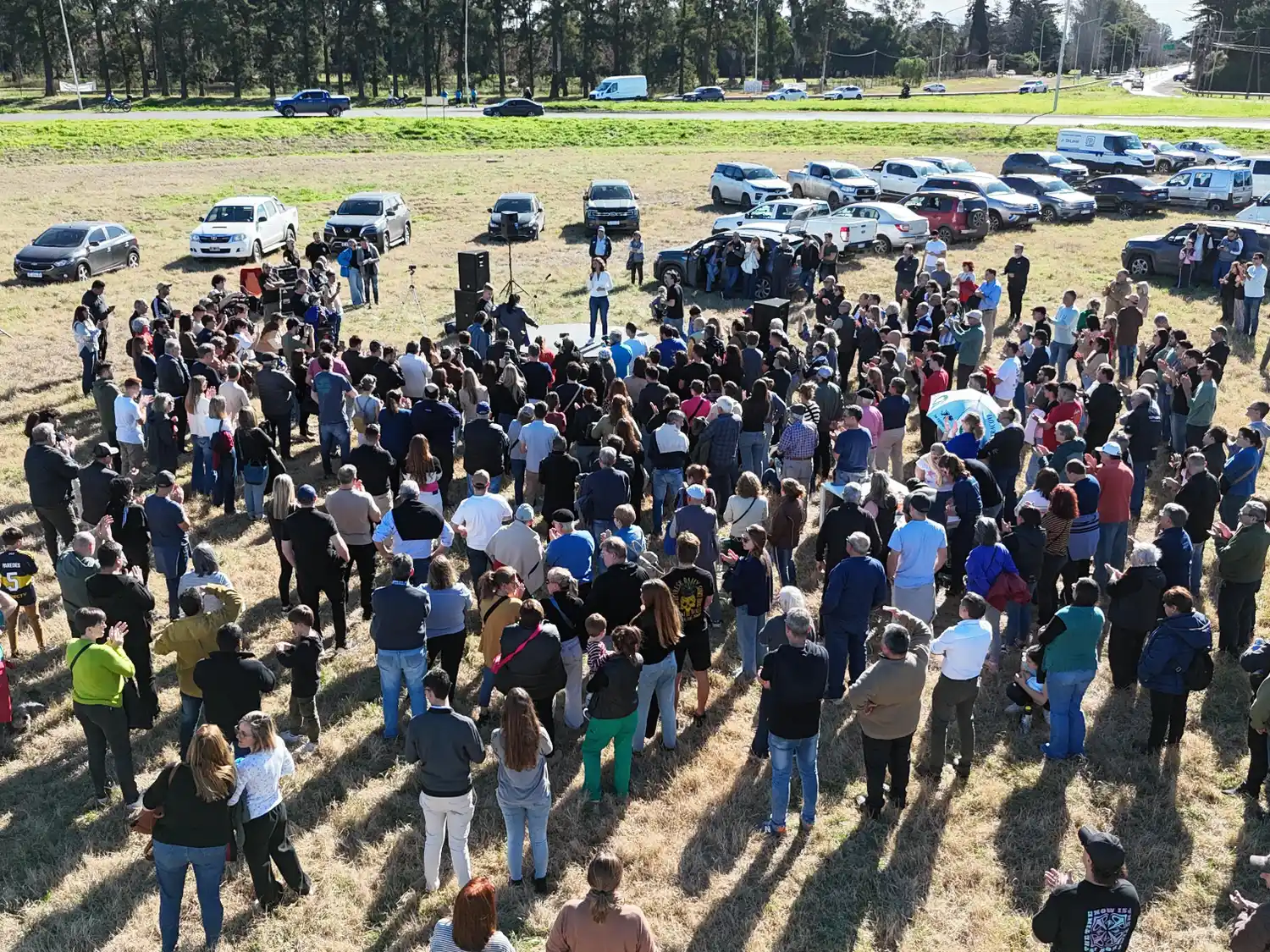 La senadora Di Gregorio fue la última oradora del acto convocado este sábado en la ciudad. Foto: Gentileza
