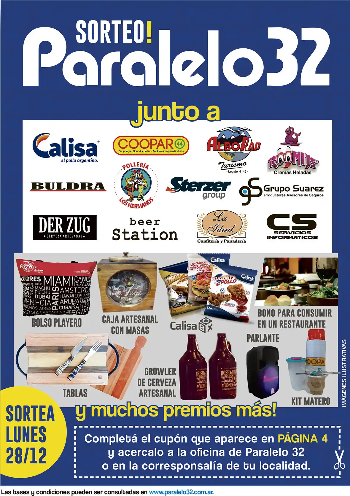 Recorta el cupón que viene con Paralelo 32 y participa del sorteo