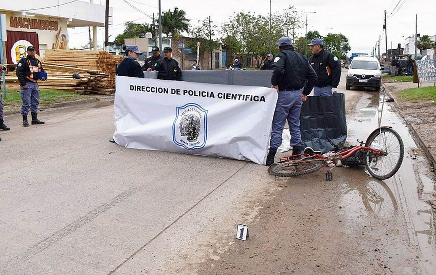 En el barrio Liborsi una mujer
falleció en un siniestro vial