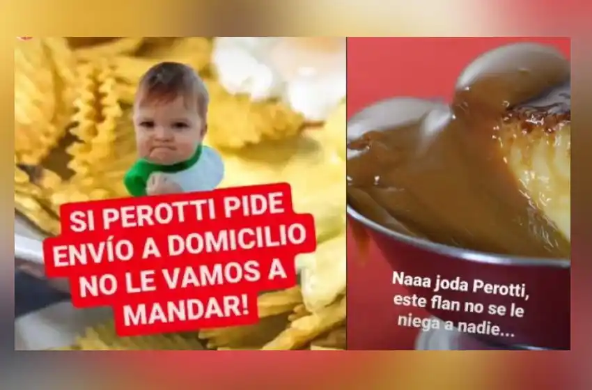 Perotti respondió a la humorada de un bar: «Si Perotti pide envío a domicilio no le vamos a mandar»