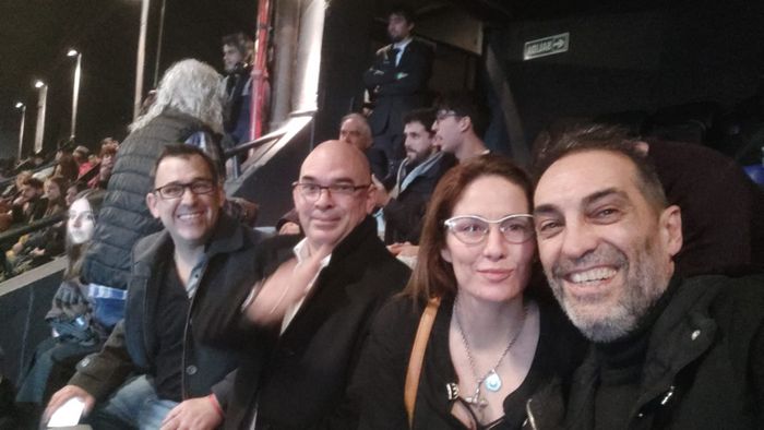 Sampedrinos en el acto de Milei