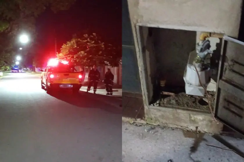 Un intento de robo en zona oeste derivó en un escape de gas.