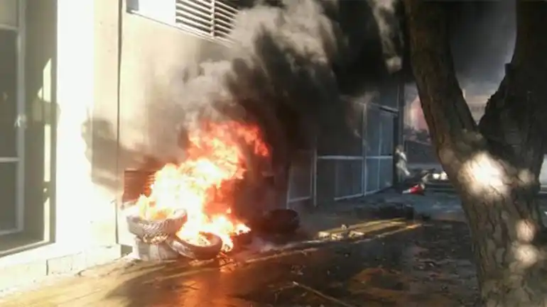 Santa Cruz: incendio y tensión en Diputados