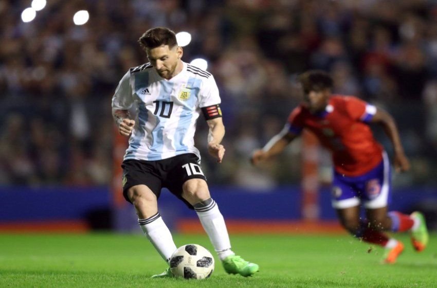 Argentina goleó al débil Haití en la Bombonera