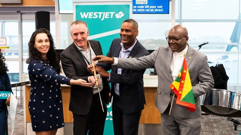 WestJet amplía su red caribeña con la inauguración de sus vuelos a Granada