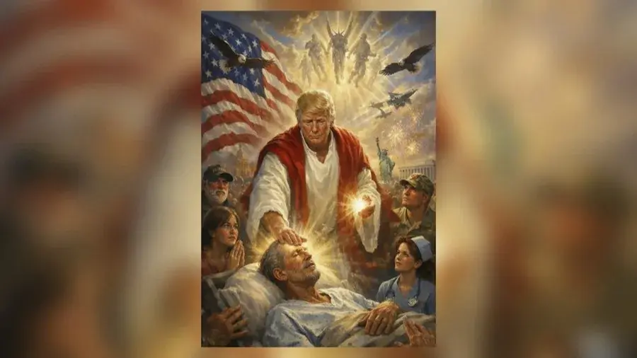 La imagen realizada con IA que publicó Trump en su red social