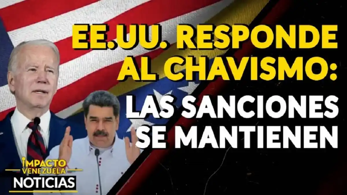 ¡MADURO ECHA CHISPAS! EE.UU. afirmó que mantendrá las sanciones contra el chavismo – VIDEO IMPACTO VENEZUELA