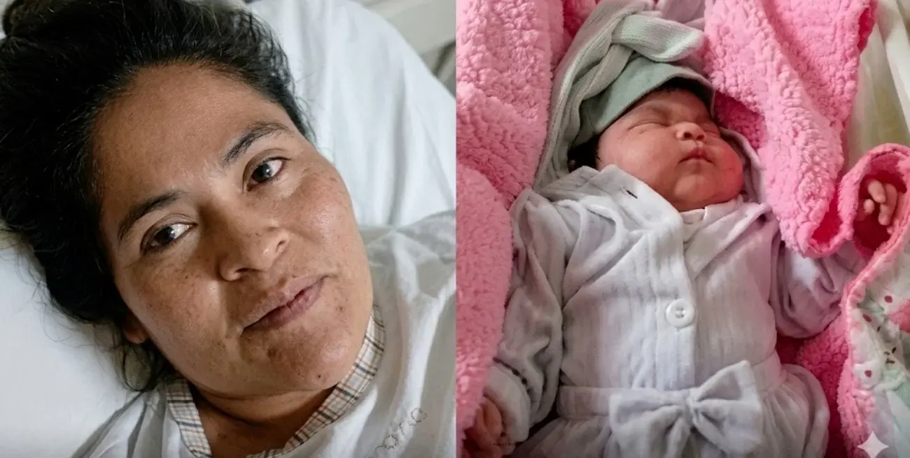 Las imágenes de Nazarena junto a su mamá comenzaron rápidamente a circular en redes sociales