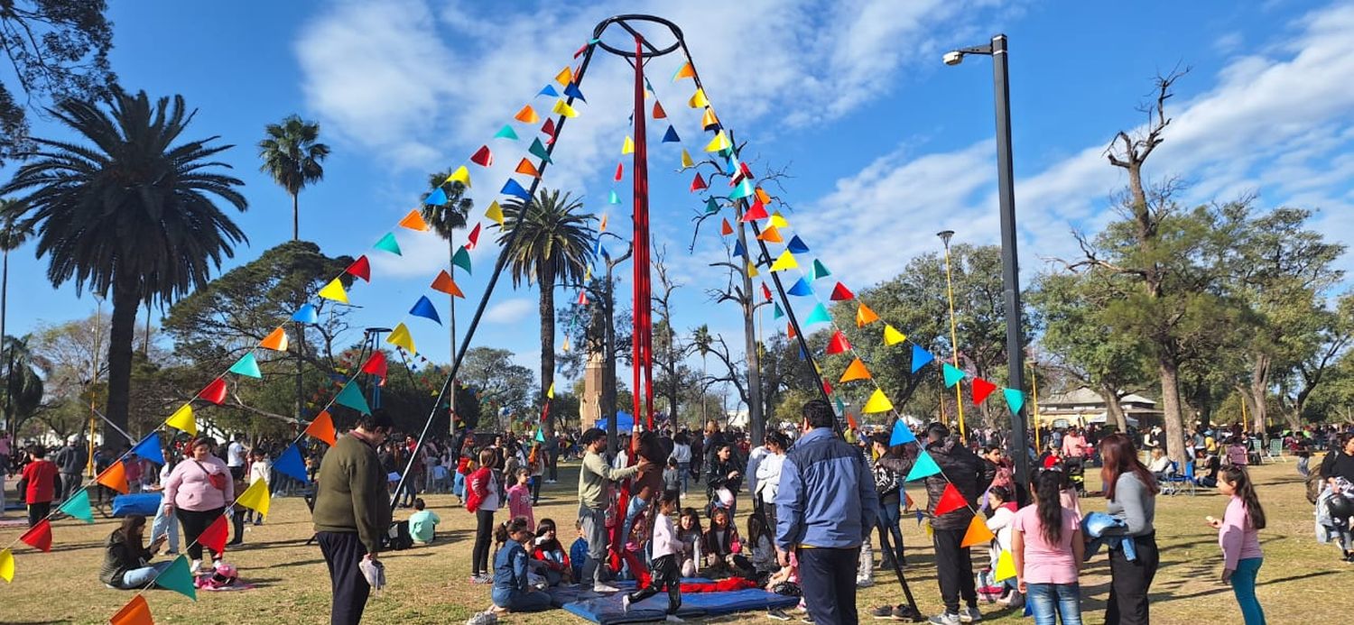 El festejo se llevó a cabo en la Plaza Vélez Sarsfield