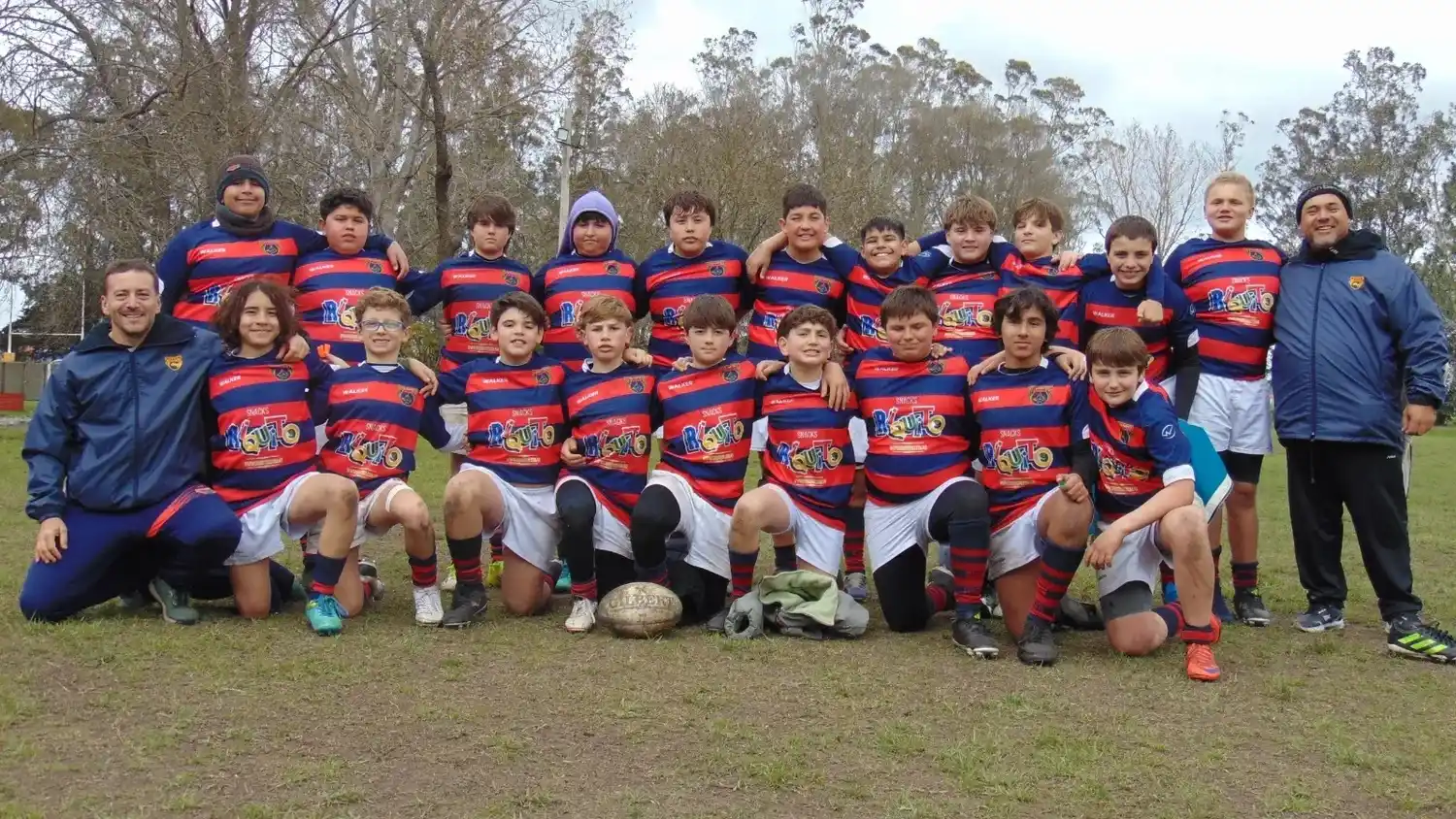 La categoría M13 del Club Náutico, con rodaje en Balcarce