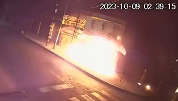 Ugartemendia publicó el video del atentado al local del PRO en Morón.