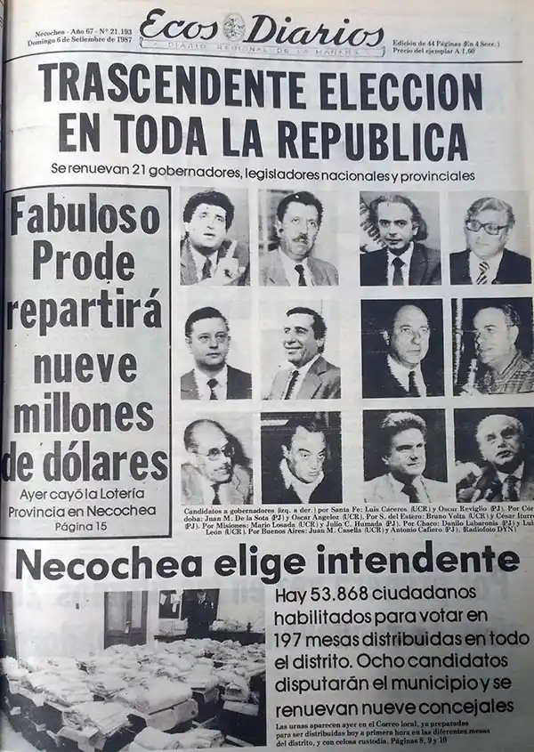Domingo 6 de septiembre de 1987
