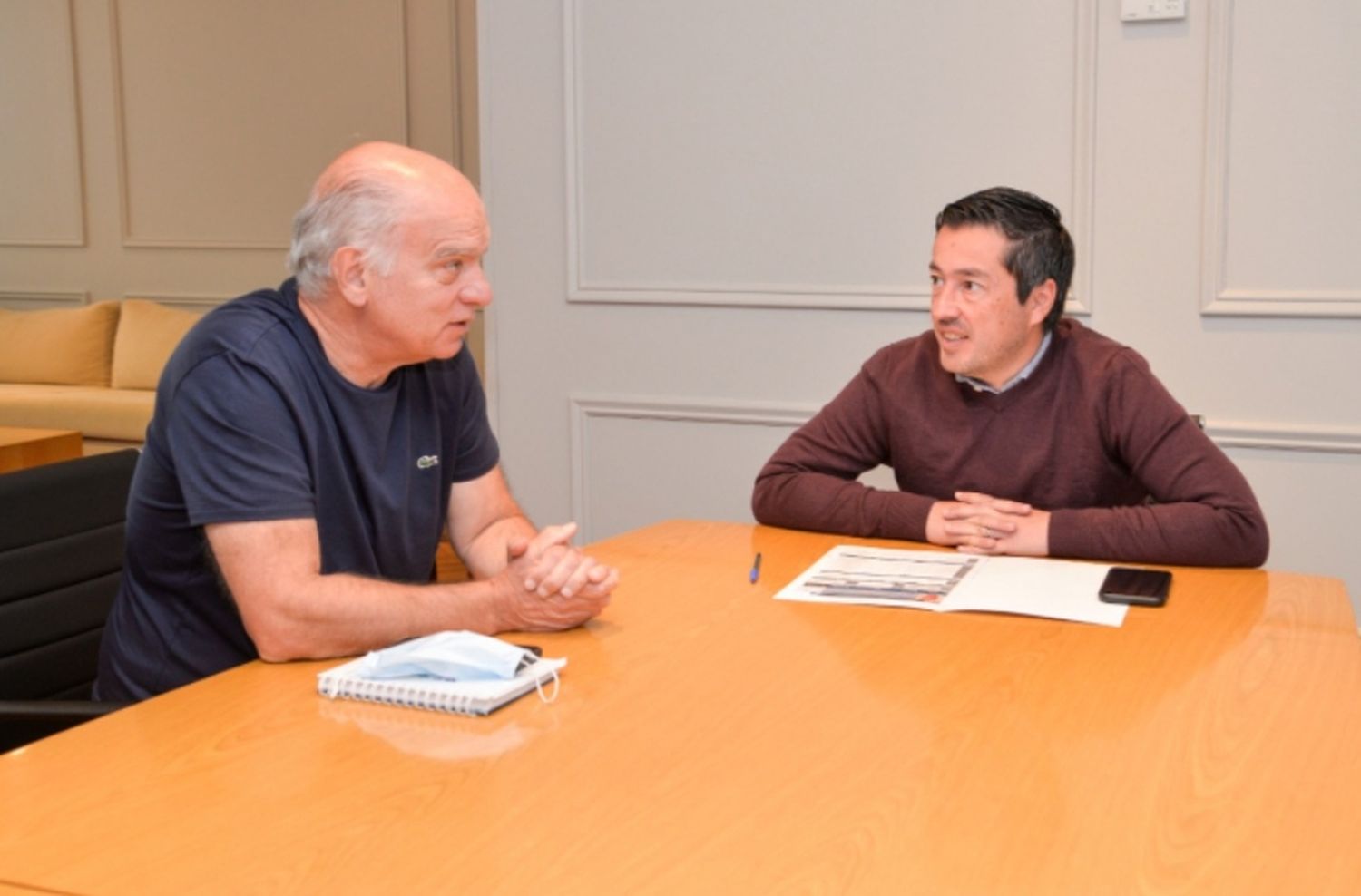 Obras viales: Nardini y Grindetti se reunieron por obras para Lanús