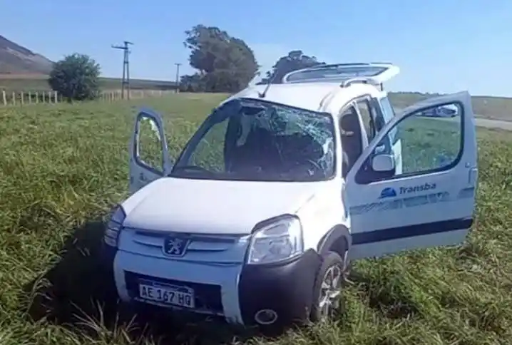 Un operario de Transba herido, tras un vuelco