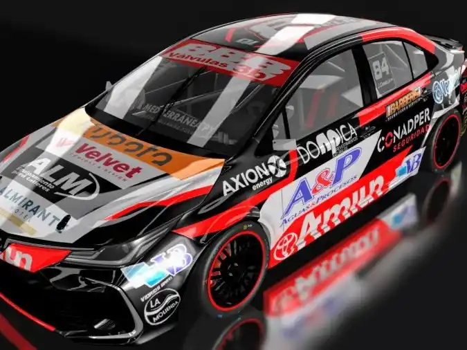 El Toyota Corolla que utilizará esta temporada Juan Ignacio Canela. Foto: APAT