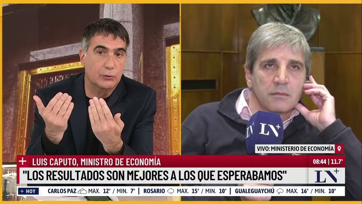 Caputo justificó la salida de reservas de oro del Banco Central al exterior: "Es una movida muy positiva"