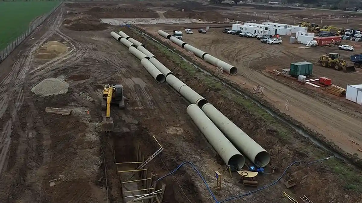 Obras acueducto Santa Fe - Córdoba.