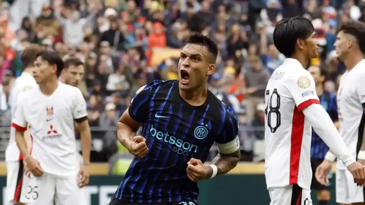 Lautaro Martínez gritó su gol, importante en la remontada del Inter sobre Urawa