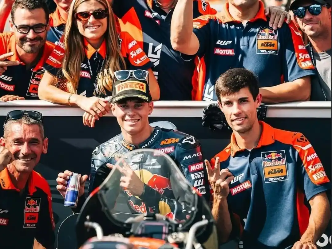 Valentín Perrone fue cuarto en Moto 3 en el GP de Japón.Foto:EFE