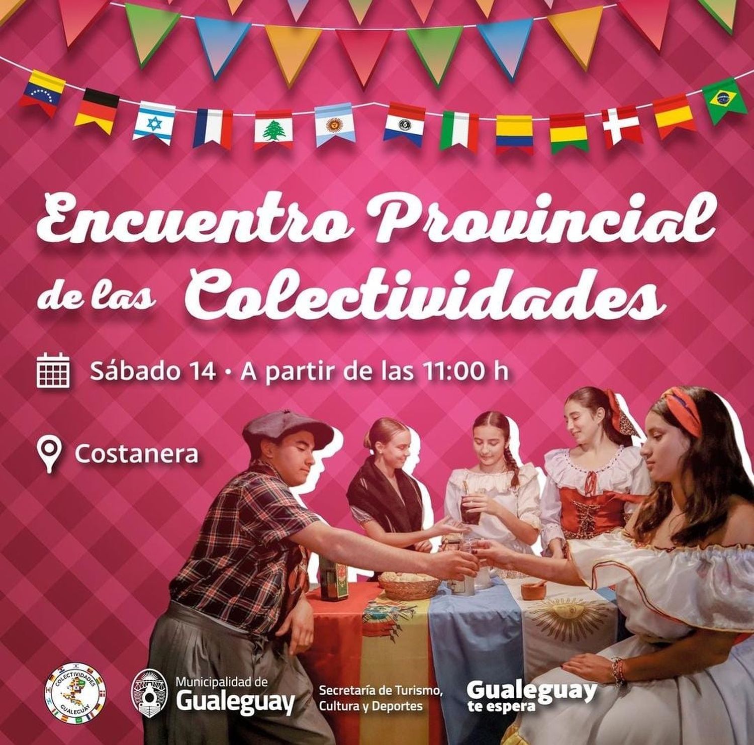 Sábado 14 de septiembre: Fiesta de la Colectividades