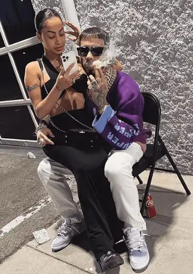 Anuel AA y Yailín. Foto Instagram