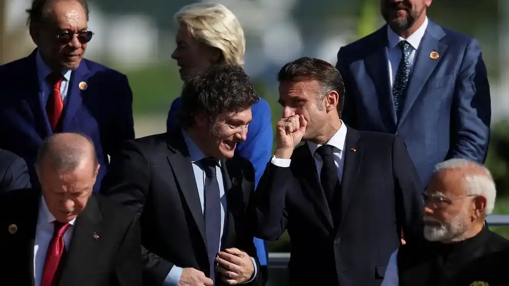 Milei se reúne en Niza con Macron para cerrar acuerdos estratégicos