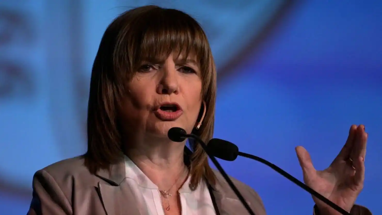 La actual senadora nacional por LLA, Patricia Bullrich.