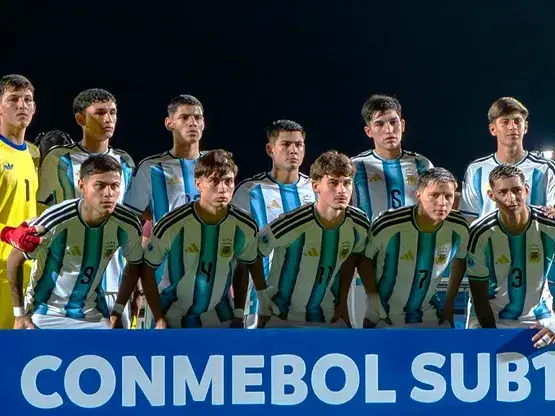 La Sub 17 Albiceleste buscará la final del Sudamericano a partir de as 20 cuando enfrente a Ecuador. Foto: AFA