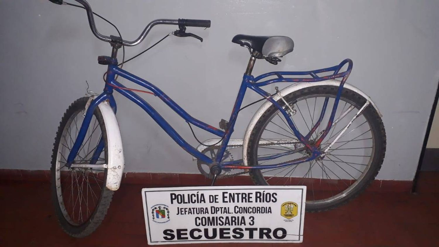 La policía recuperó una bicicleta robada y detuvo a los delincuentes