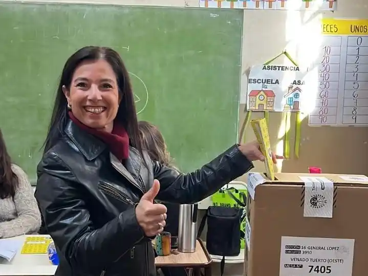 La candidata de LLA se llevó el tercer lugar en la elección venadense. Foto: FM Dale