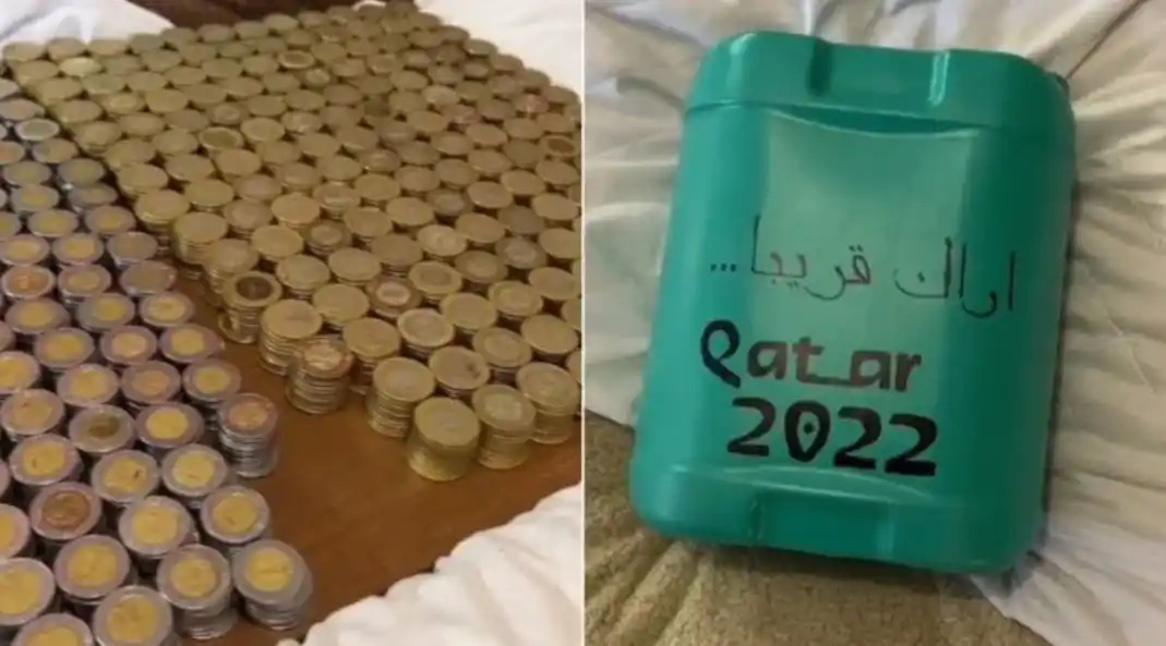 Juntaron una cantidad descomunal de monedas para viajar al Mundial: dieron a conocer la suma y todos se burlaron