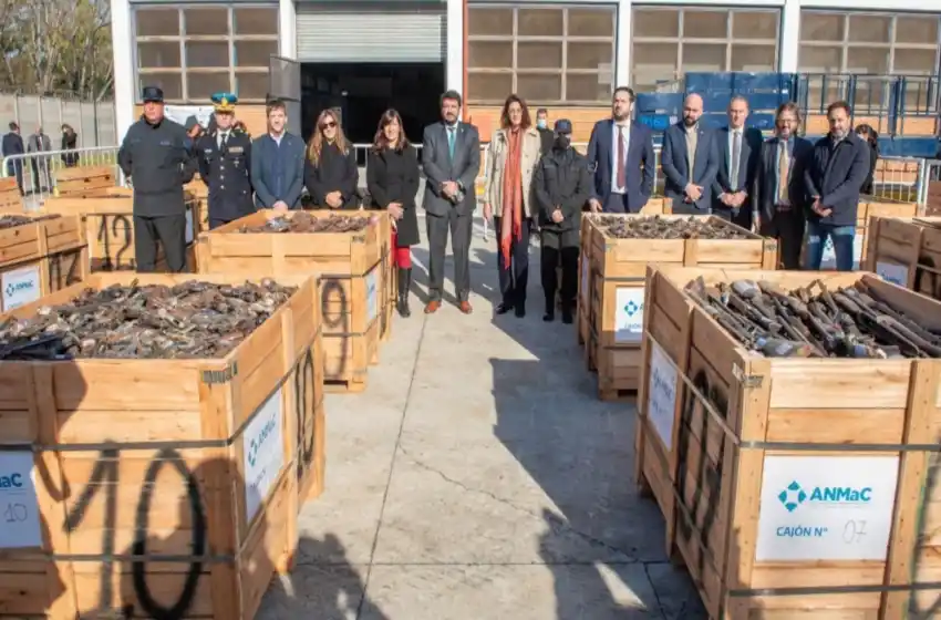 Se destruyeron más de 10 mil armas de fuego, de las cuales más de 2 mil pertenecían a la Policía de Santa Fe