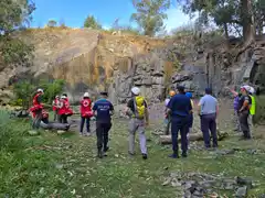 Se realizó la primera práctica de búsqueda de personas en lugares agrestes