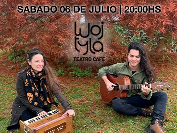 Joana Gieco y Alejo León llegan al teatro café Wojtyla el 6 de Julio