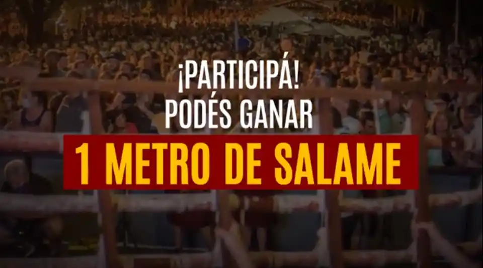 ¿Cuánto va a medir el salame más largo del mundo? Participá del sorteo y ganá 1 metro