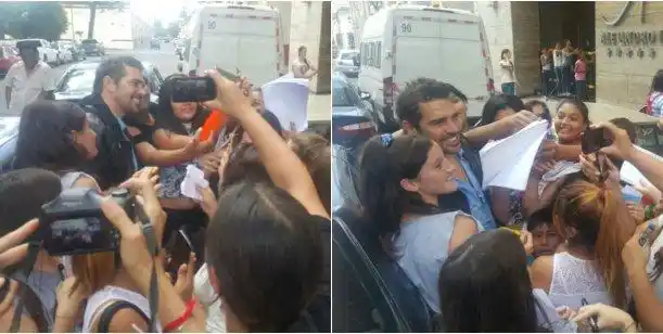 Feliz y rodeado de fans: así se lo vio a Matías Alé en su vuelta al ruedo