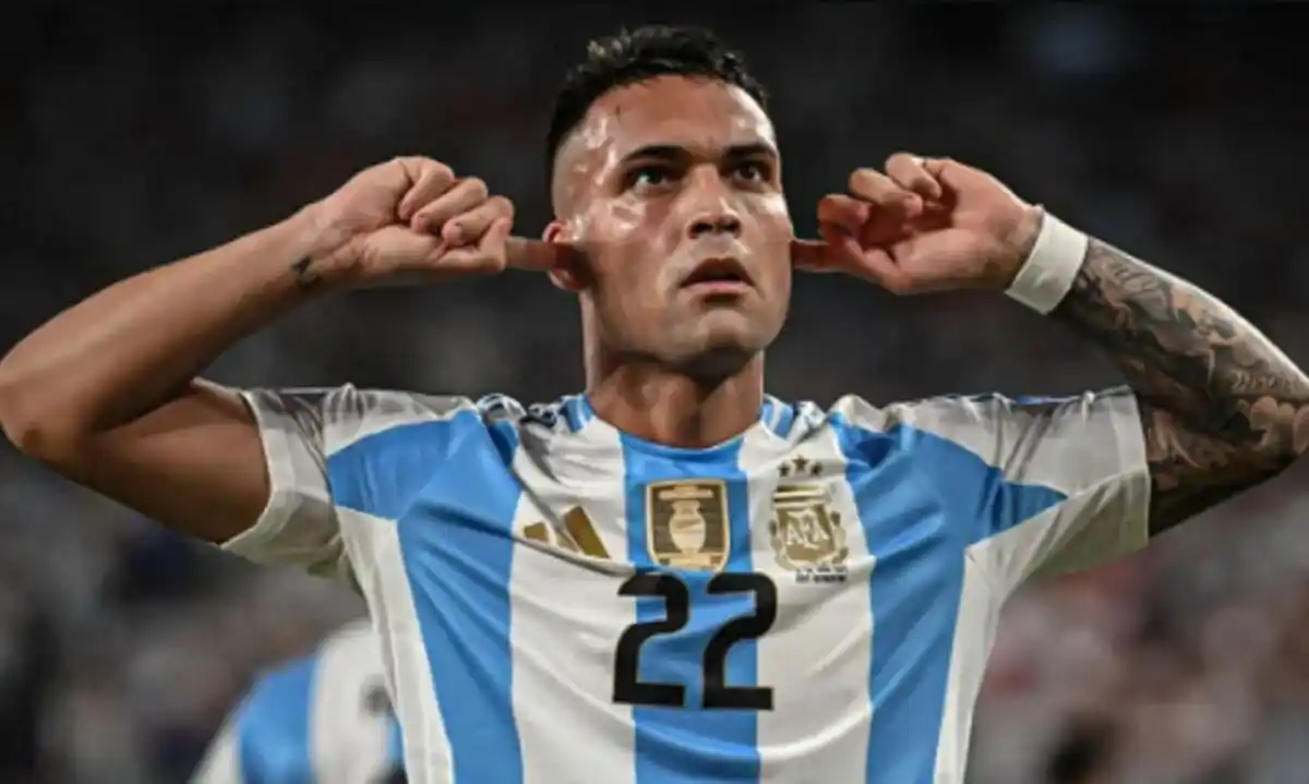 Lautaro Martínez, a un gol de igualar a Maradona en la Selección