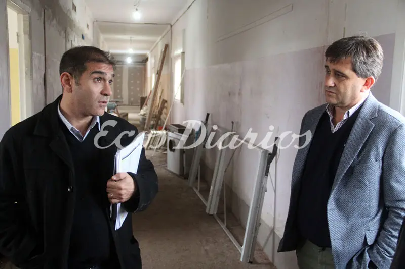 El intendente Fioramonti recorrió la obra del Hospital