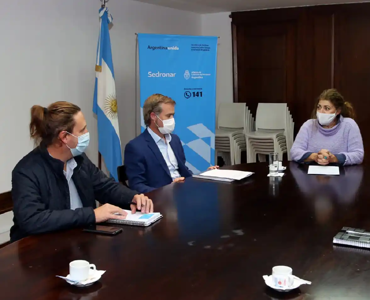 El intendente Piaggio avanzó en gestiones en el Sedronar