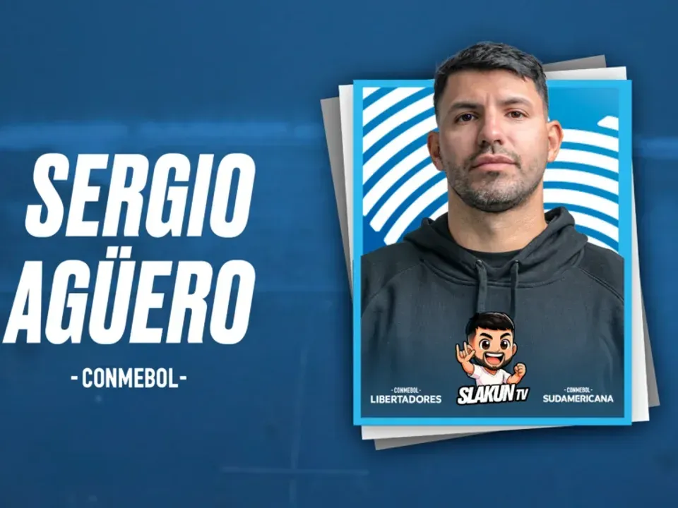 Conmebol y Sergio 'Kun' Agüero, conductor en el canal de streaming SlakunTV, llegaron a un acuerdo para que el exfutbolista pueda utilizar imágenes de las copas Libertadores y Sudamericana en sus transmisiones.Foto:NA