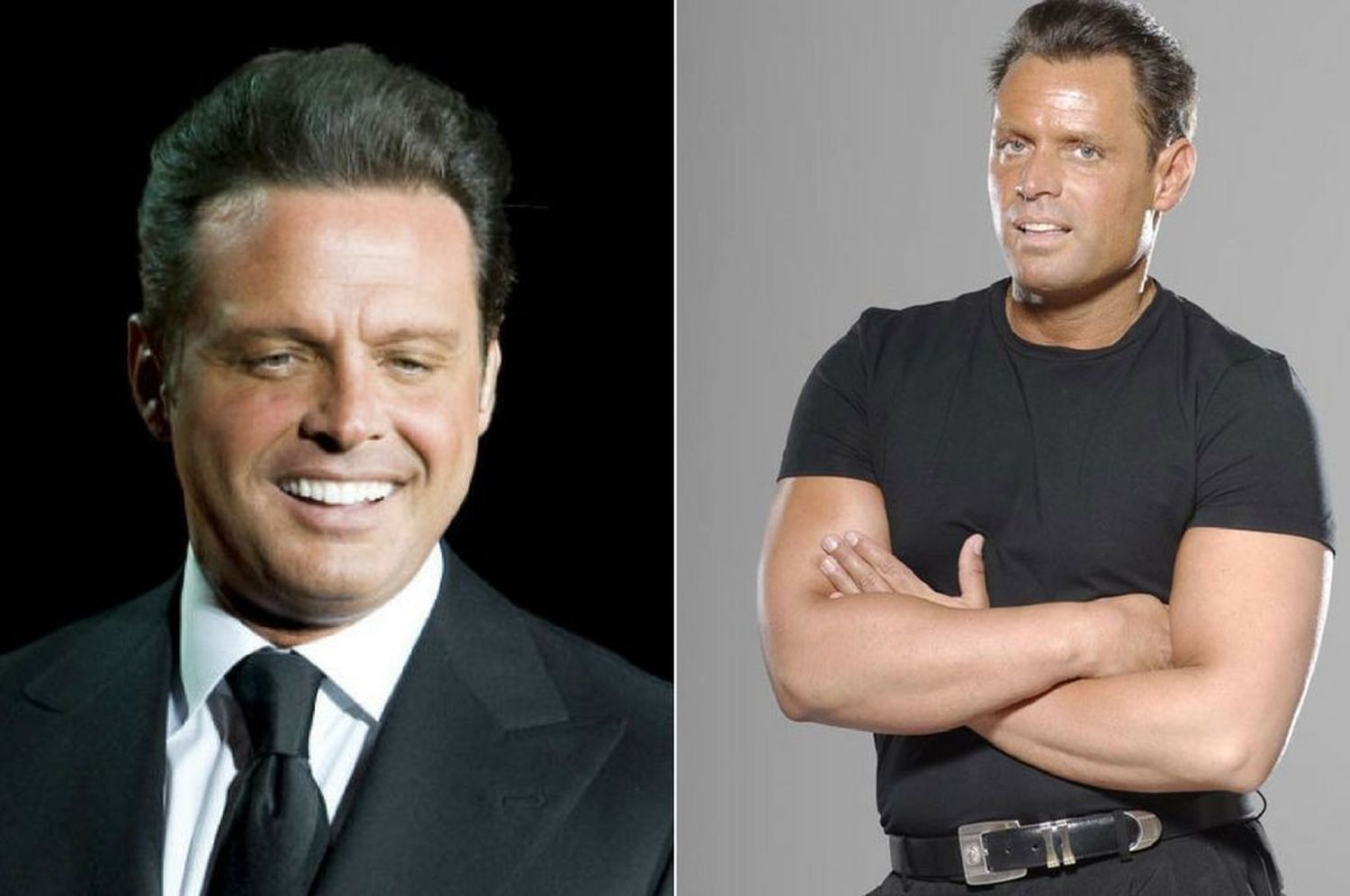 Luis Miguel y uno de sus dobles