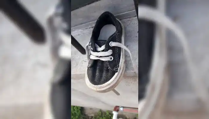 Zapatilla de bebé encontrada