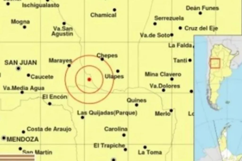 Un terremoto de 4,8 grados hizo temblar a San Juan, Mendoza y La Rioja