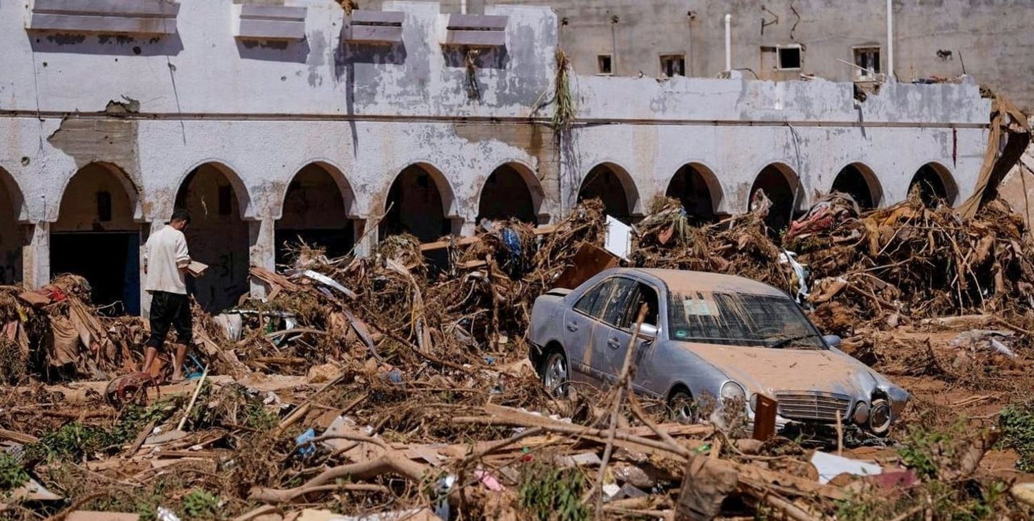 Imagen tomada en Derna este miércoles. Foto: Reuters.