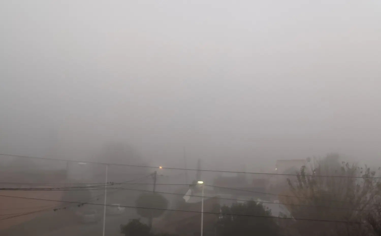 Precaución por la neblina