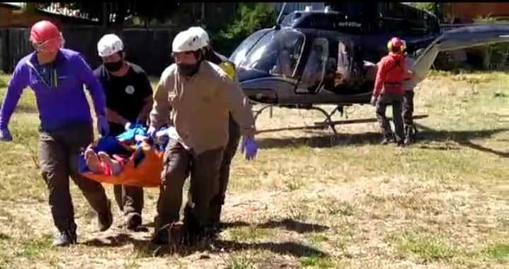 Trasladaron a Buenos Aires al gualeguaychuense que se accidentó en el volcán Lanin
