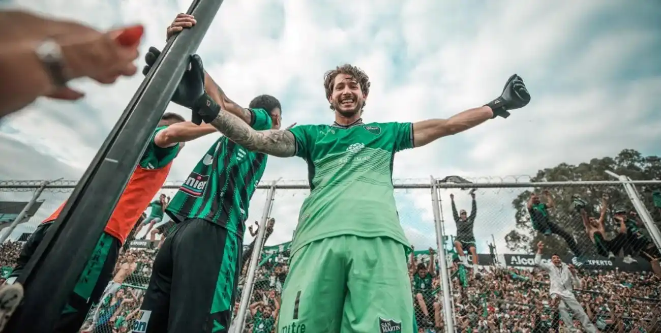 El festejo del Verde en Córdoba. Crédito: Prensa San Martín de San Juan