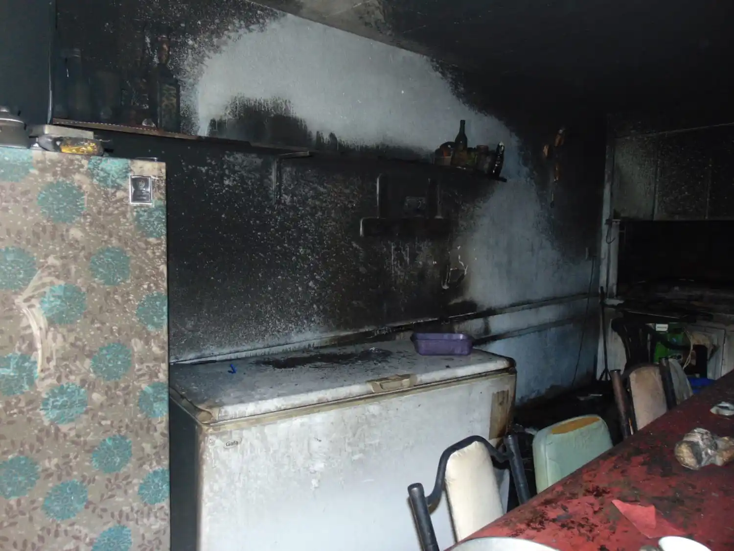 Muchos elementos del lugar fueron afectados por las llamas. Foto: Bomberos Voluntarios de Venado Tuerto