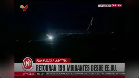Llega nuevo vuelo con 199 venezolanos deportados desde EE. UU.