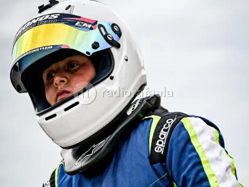 Juani Rusch terminó sexto en la fecha del Rotax en Bradera. Foto:Prensa JIR